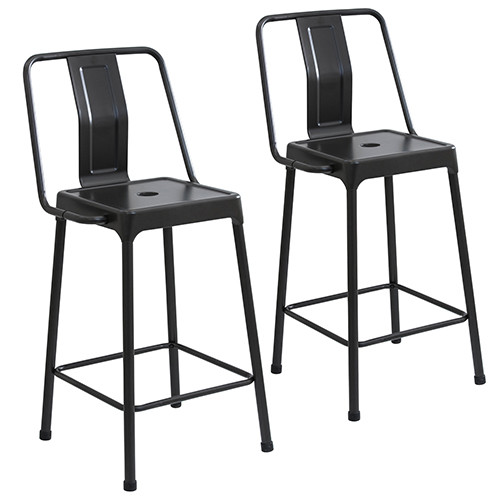Energy 24" Fixed-height Counter Stool - Set Of 2